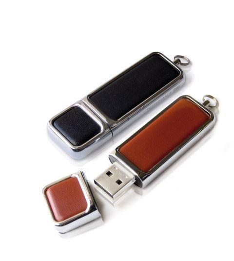 9404204 Goodram PDXXH2GRALxB Goodram Art Leather USB minne med logo Sort 8GB